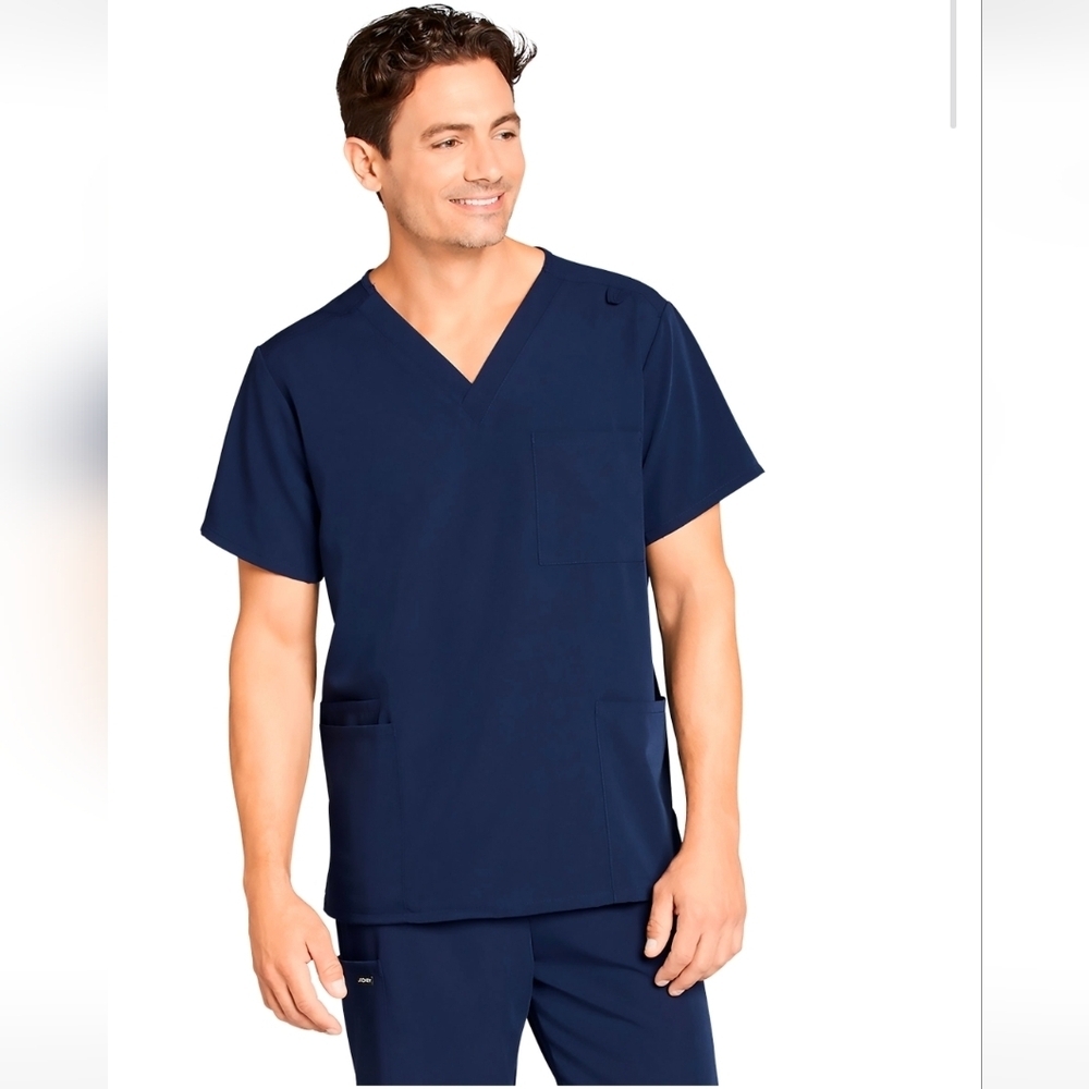 JOCKEY #2371 Men's Unisex Scrub Top Stretch Wrinkle Resistant V-Neck Size Medium